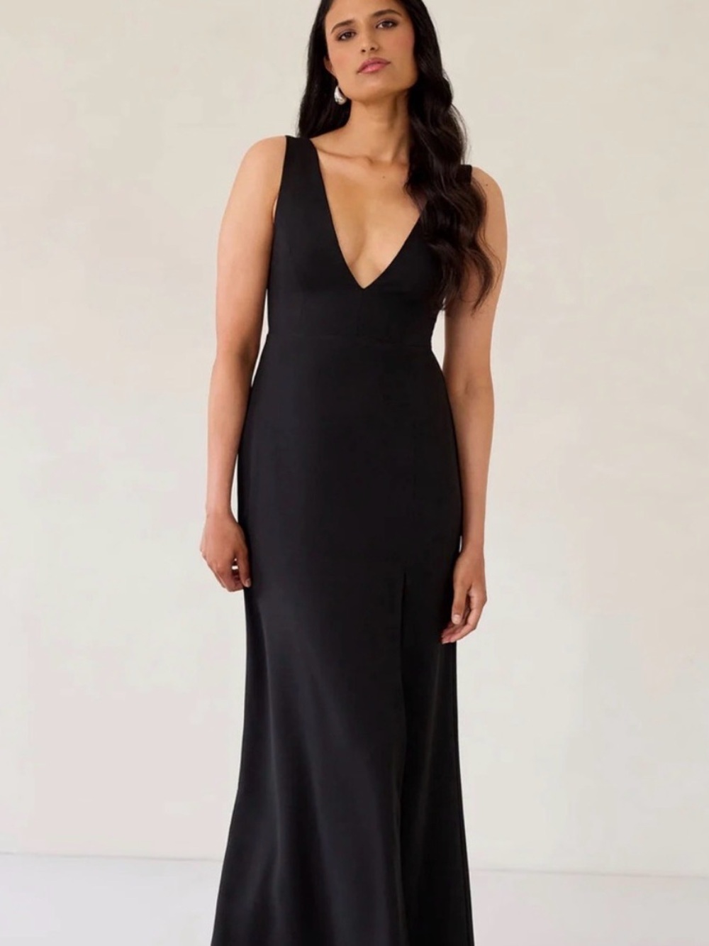 Park & Fifth Black V-Neck Dress - Lexington